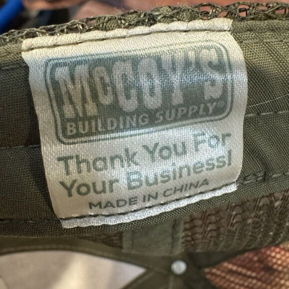 McCoy's Building Supply Hat Camo Cap Adjustable Strapback Tree Camouflage Work - Picture 7 of 7